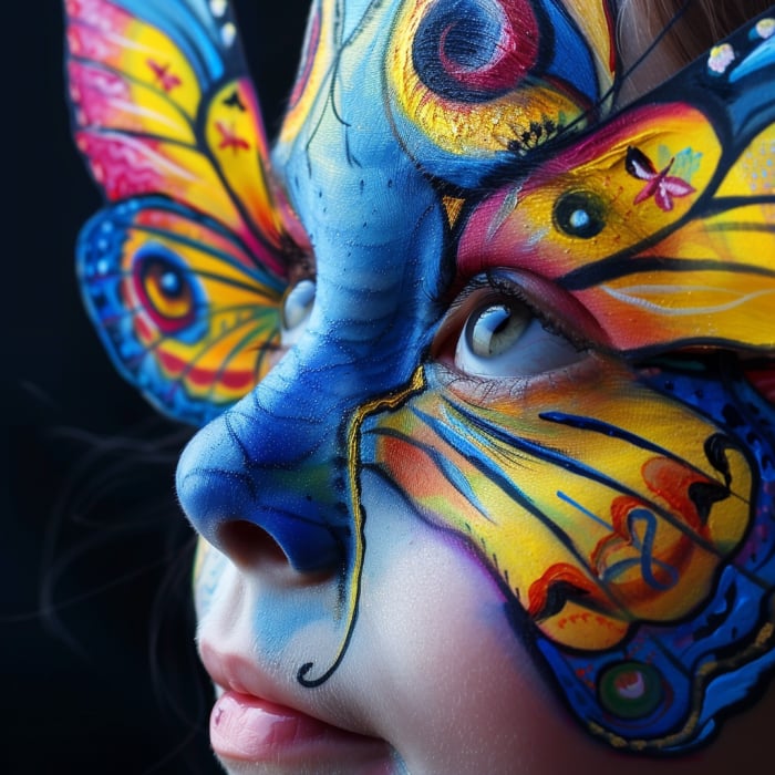 facepainting butterfly